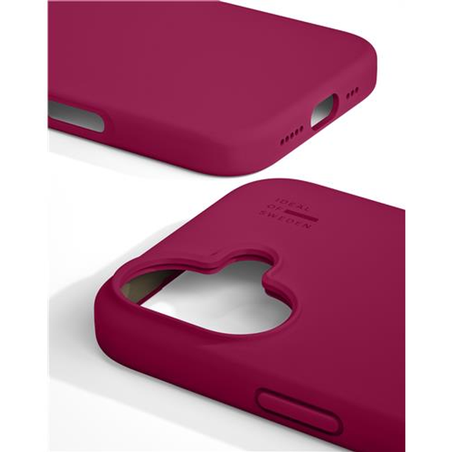 iDeal of Sweden - iPhone 16 Hülle - Designer Silicone Cover - MagSafe kompatibel - cranberry