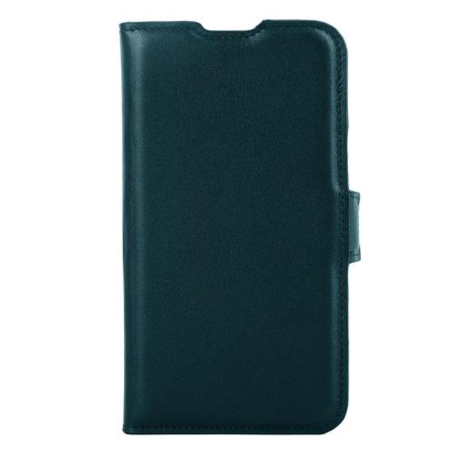 Mike Galeli - iPhone 16 Plus Hülle - Echtleder Bookcover - Fabio - blau