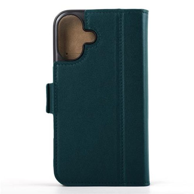 Mike Galeli - iPhone 16 Plus Hülle - Echtleder Bookcover - Fabio - blau