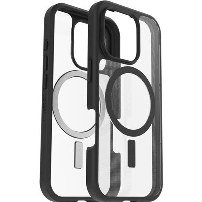 Otterbox - iPhone 16 Pro Hülle - Outdoor Cover - mit MagSafe - REACT Series - transparent/schwarz