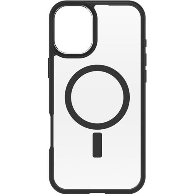 Otterbox - iPhone 16 Plus Hülle - Outdoor Cover - mit MagSafe - REACT Series - transparent/schwarz
