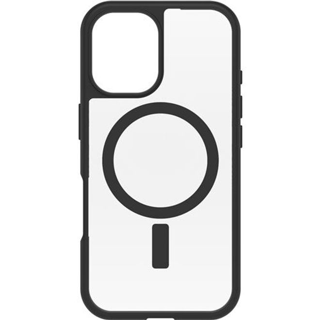 Otterbox - iPhone 16 Hülle - Outdoor Cover - mit MagSafe - REACT Series - transparent/schwarz