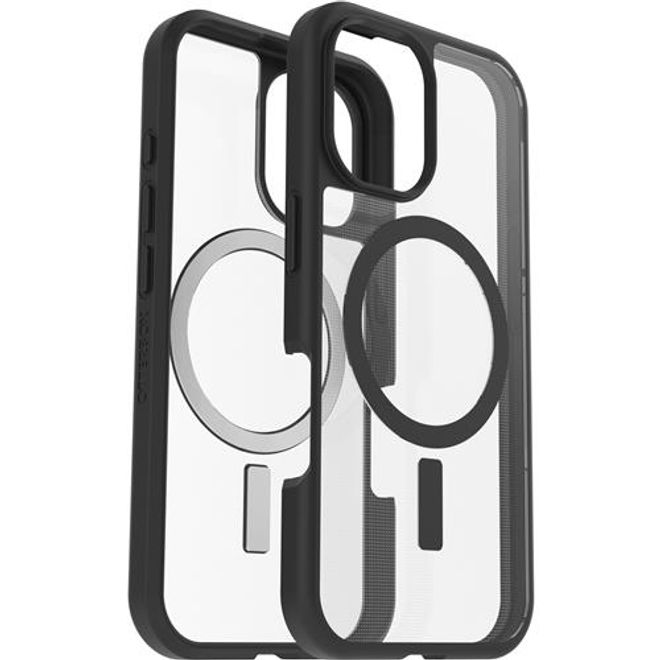 Otterbox - iPhone 16 Hülle - Outdoor Cover - mit MagSafe - REACT Series - transparent/schwarz