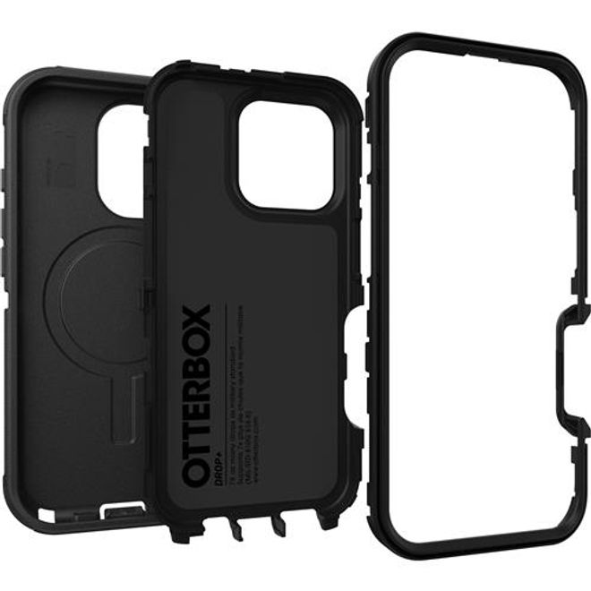 Otterbox - iPhone 16 Pro Handyhülle - Outdoor Cover - mit MagSafe - Defender Series - schwarz