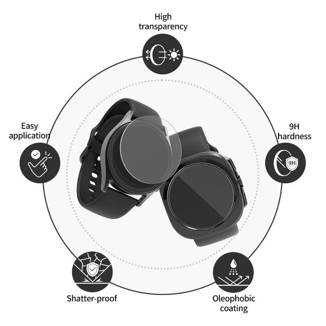 Araree - Samsung Galaxy Watch7 (44mm) Schutzglas (2 Stück) - Core Glass Series - transparent