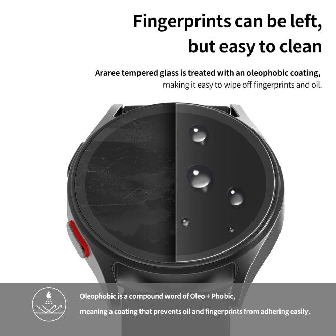 Araree - Samsung Galaxy Watch7 (44mm) Schutzglas (2 Stück) - Core Glass Series - transparent
