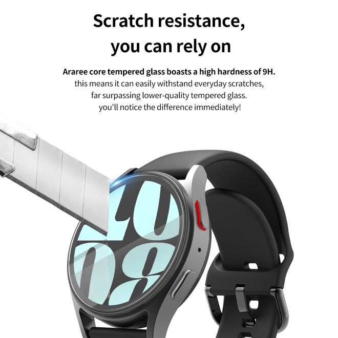 Araree - Samsung Galaxy Watch7 (44mm) Schutzglas (2 Stück) - Core Glass Series - transparent