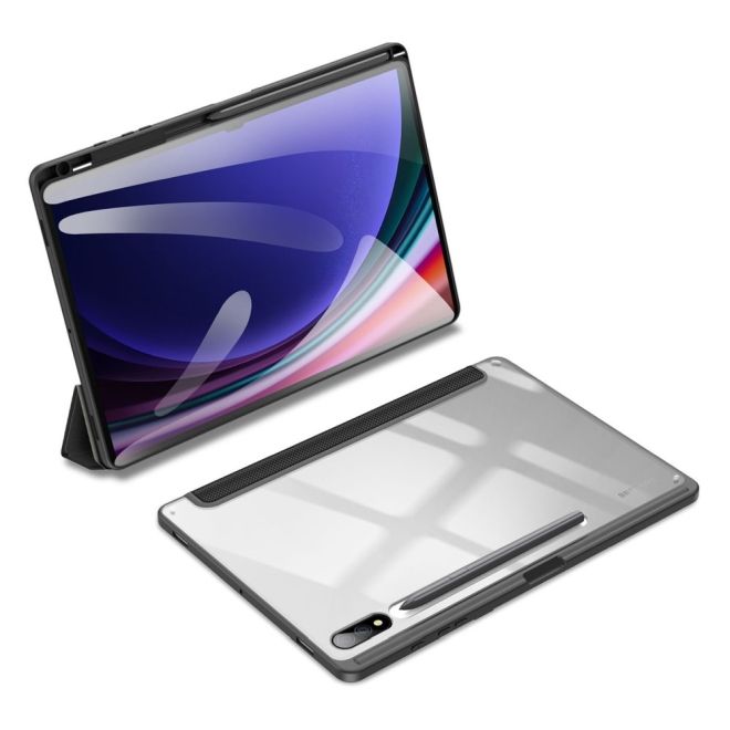 Dux Ducis - Samsung Galaxy Tab S10+ / Galaxy Tab S9+ / Galaxy Tab S9 FE+ Hülle - Leder Bookcover - Toby Series - schwarz