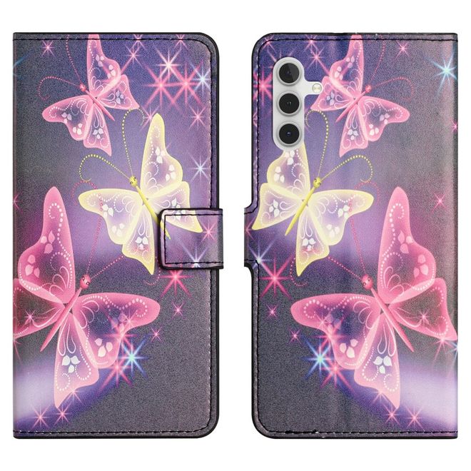 Samsung Galaxy S24 FE Handy Hülle - Leder Bookcover Image Series - Schmetterlinge