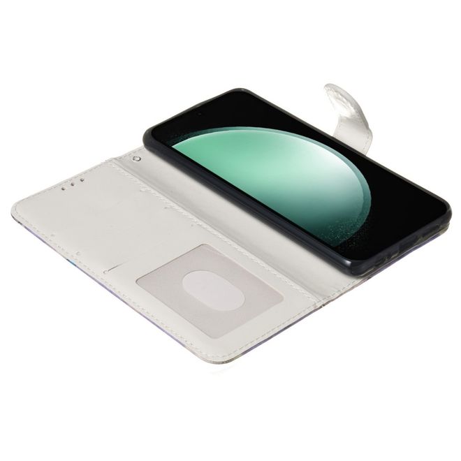 Samsung Galaxy S24 FE Handy Hülle - Leder Bookcover Image Series - Wolf