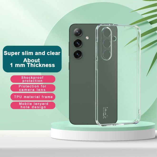 Imak - Samsung Galaxy S24 FE Hülle - Softcase aus TPU - UX-5 Series - transparent