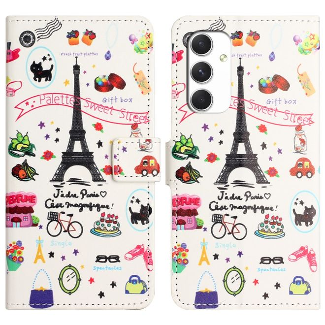 Samsung Galaxy A16 5G / A16 4G Handy Hülle - Leder Bookcover Image Series - Eiffelturm
