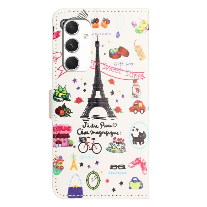 Samsung Galaxy A16 5G / A16 4G Handy Hülle - Leder Bookcover Image Series - Eiffelturm