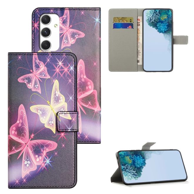Samsung Galaxy A16 5G / A16 4G Handy Hülle - Leder Bookcover Image Series - Schmetterlinge