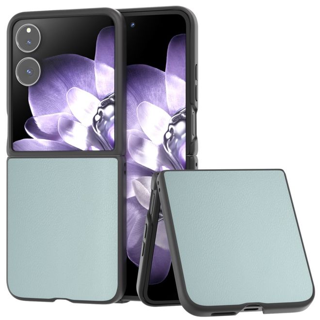 Xiaomi Mix Flip Hülle - Kunstleder Hardcase - hellblau