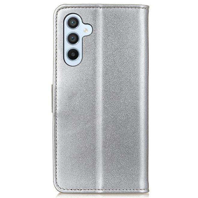 Samsung Galaxy A16 5G / A16 4G Handy Hülle - Classic II Leder Bookcover Series - silber
