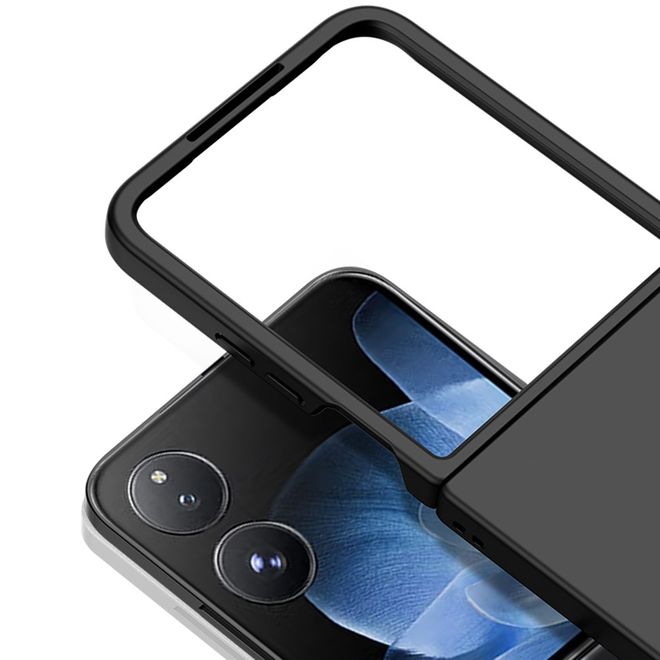 Xiaomi Mix Flip Hülle - Skin-Touch Ultra Slim Hardcase - schwarz