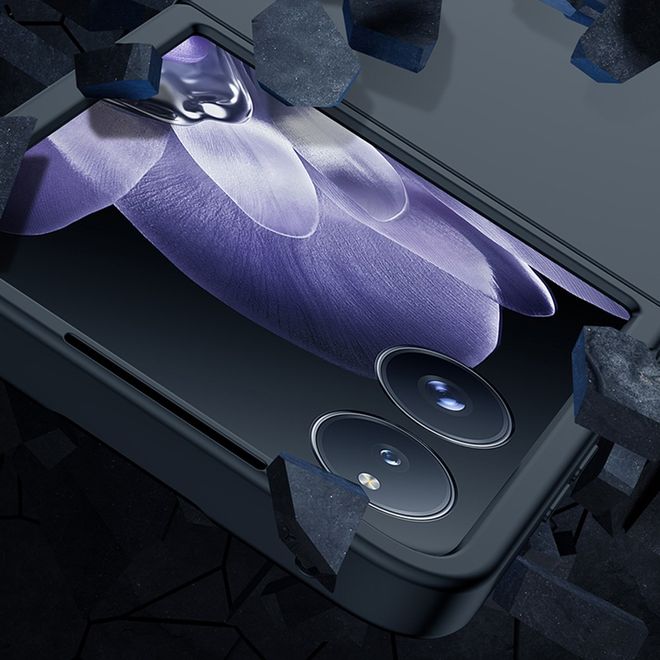 Xiaomi Mix Flip Hülle - Skin-Touch Ultra Slim Hardcase - schwarz