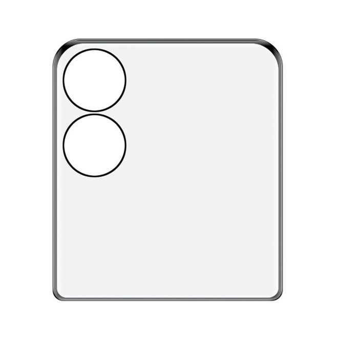 Imak - Xiaomi Mix Flip Rückseiten Schutzglas Displayschutz - 3D Curved - transparent