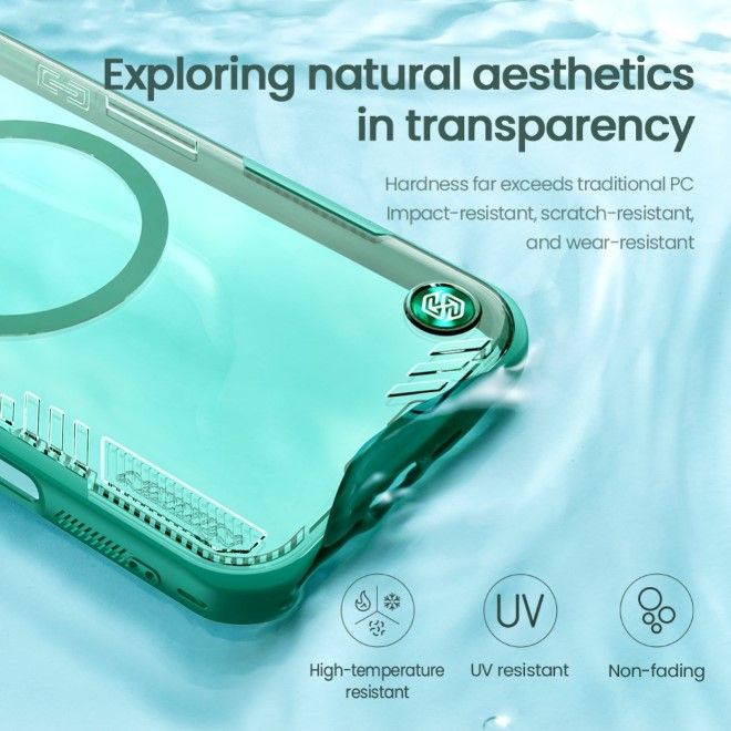 Nillkin - iPhone 16 Pro Max Hülle - Bio PC Hardcase - MagSafe kompatibel - Iceblade Prop Series - grün