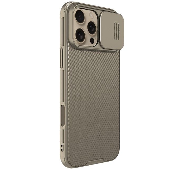 Nillkin - iPhone 16 Pro Max Hülle - Kunststoff Hardcase - CamShield Pro Series - gold