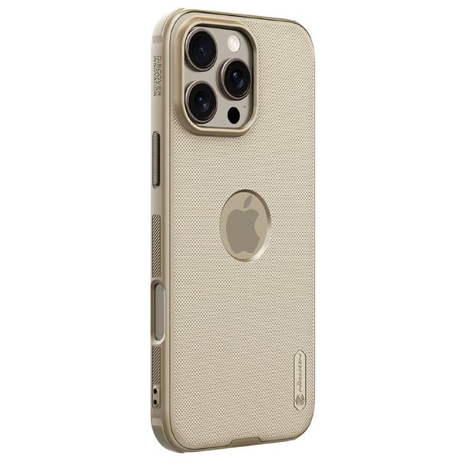 Nillkin - iPhone 16 Pro Max Hülle - Kunststoff Case - Super Frosted Shield Pro Series - gold