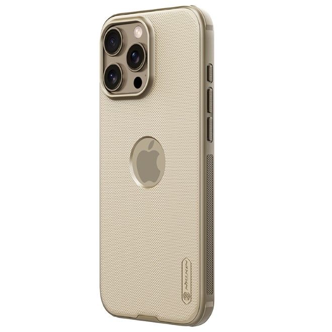 Nillkin - iPhone 16 Pro Hülle - Kunststoff Case - Super Frosted Shield Pro Series - gold