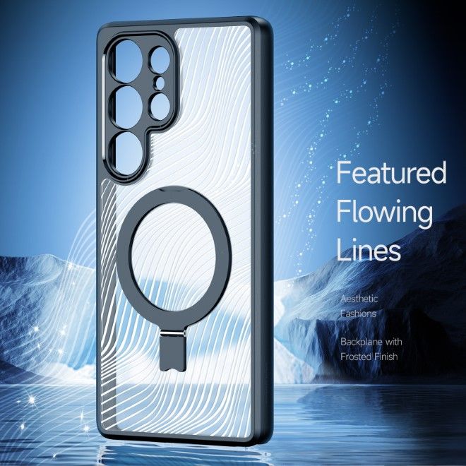 Dux Ducis - Samsung Galaxy S25 Ultra Hülle - Hardcase - MagSafe - Aimo Mag Series - schwarz