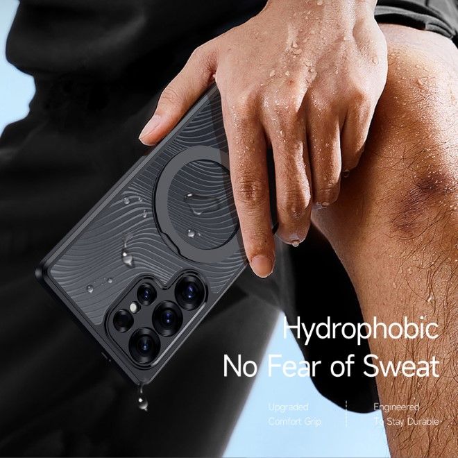 Dux Ducis - Samsung Galaxy S25 Ultra Hülle - Hardcase - MagSafe - Aimo Mag Series - schwarz