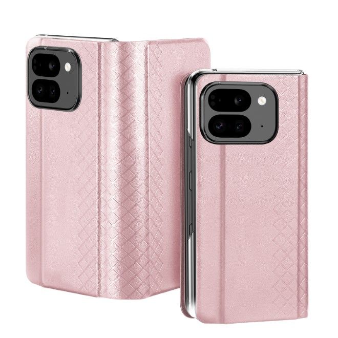 Dux Ducis - Google Pixel 9 Pro Fold Hülle - Leder Case - Bril Series - rosa