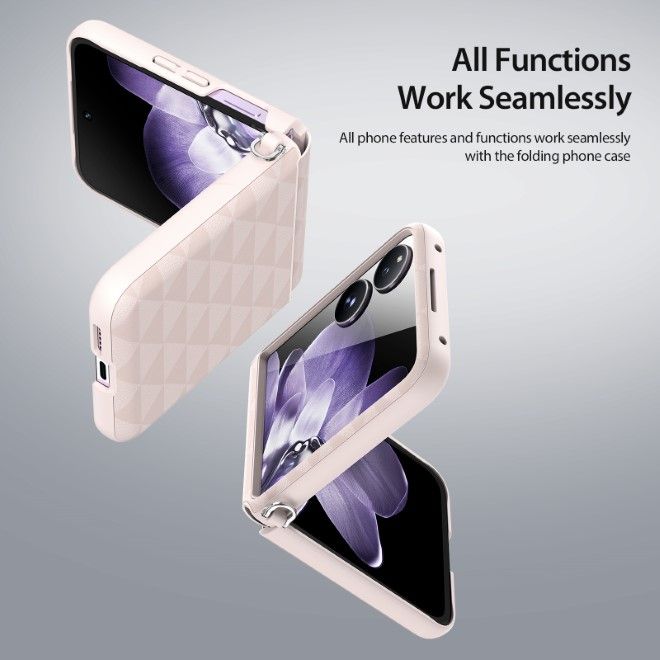 Dux Ducis - Xiaomi Mix Flip Hülle - Leder Hardcase - Fitt Series - rosa