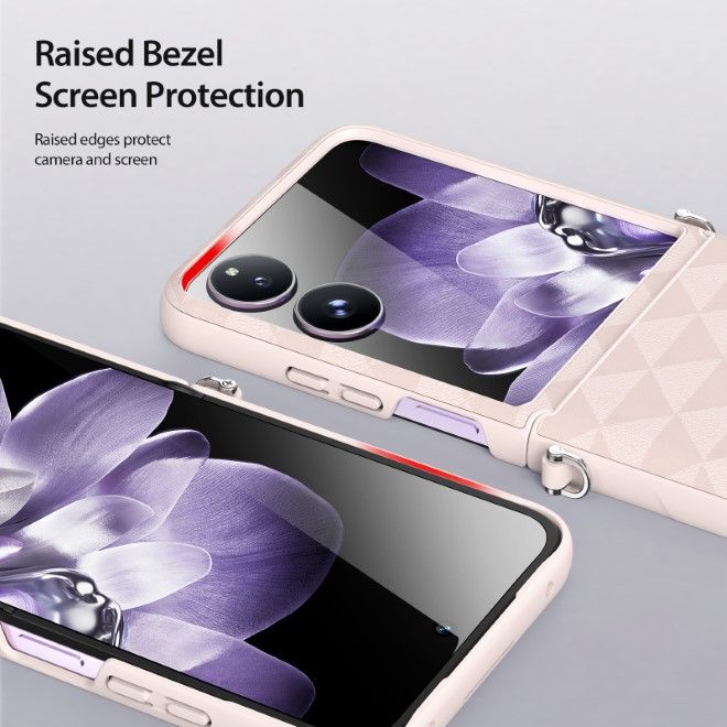 Dux Ducis - Xiaomi Mix Flip Hülle - Leder Hardcase - Fitt Series - rosa