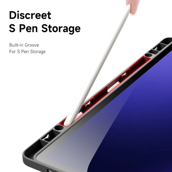 Dux Ducis - Samsung Galaxy Tab S10+ / S9+ / S9 FE+ Hülle - Leder Bookcover - Magi Series - grau