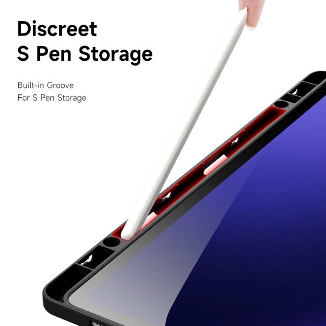 Dux Ducis - Samsung Galaxy Tab S10+ / S9+ / S9 FE+ Hülle - Leder Bookcover - Magi Series - schwarz