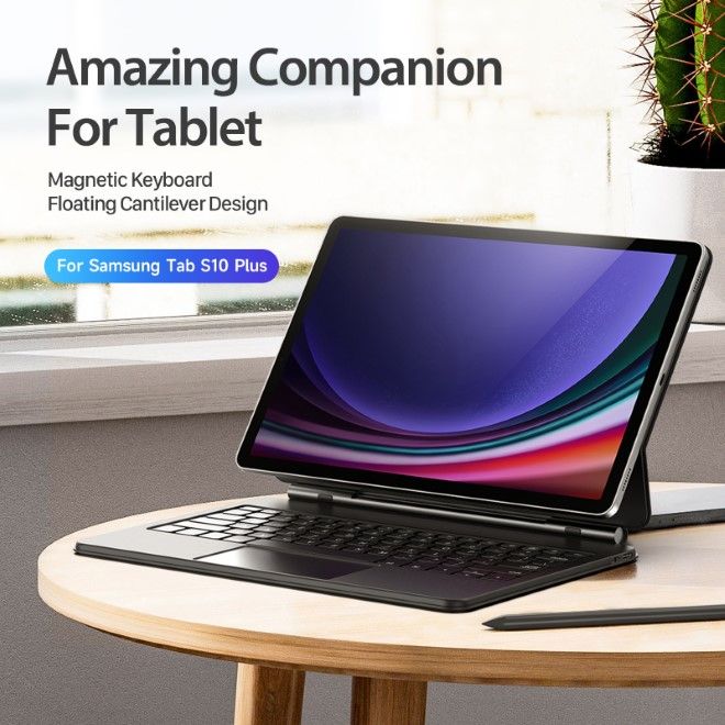 Dux Ducis - Samsung Galaxy Tab S10+ / S9+ / S9 FE+ Tastatur Hülle - Keyboard Case - MK Series - schwarz