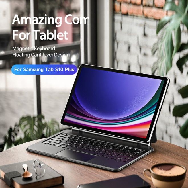 Dux Ducis - Samsung Galaxy Tab S10+ / S9+ / S9 FE+ Tastatur Hülle - Keyboard Case - MK Series - schwarz