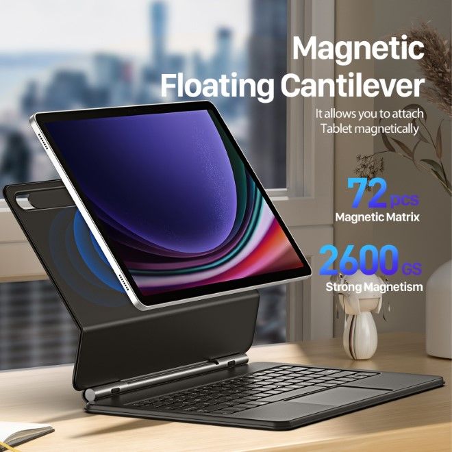 Dux Ducis - Samsung Galaxy Tab S10+ / S9+ / S9 FE+ Tastatur Hülle - Keyboard Case - MK Series - schwarz