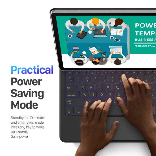 Dux Ducis - Samsung Galaxy Tab S10+ / S9+ / S9 FE+ Tastatur Hülle - Keyboard Case - MK Series - schwarz