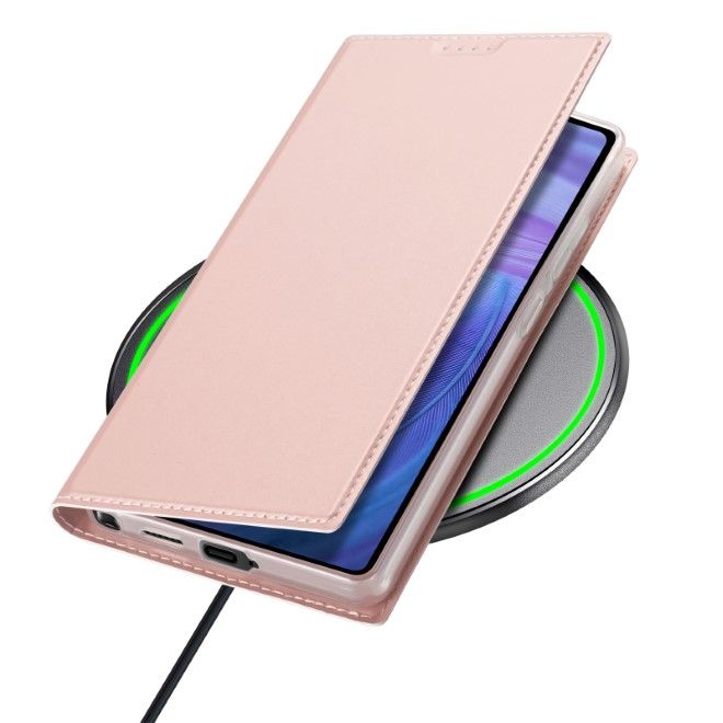 Dux Ducis - Samsung Galaxy S25 Ultra Hülle - Handy Bookcover - Skin Pro Series - rosa