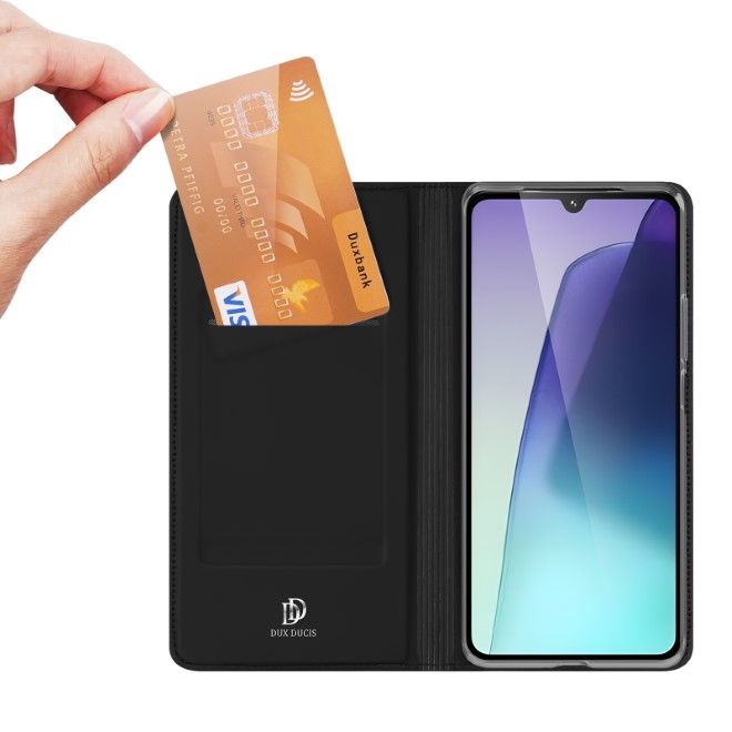 Dux Ducis - Xiaomi Redmi 14C Hülle - Handy Bookcover - Skin Pro Series - schwarz