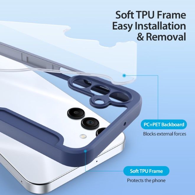 Dux Ducis - Samsung Galaxy A16 5G / 4G Hülle - Leder Bookcover mit Standfunktion - Skin X Pro Series - blau