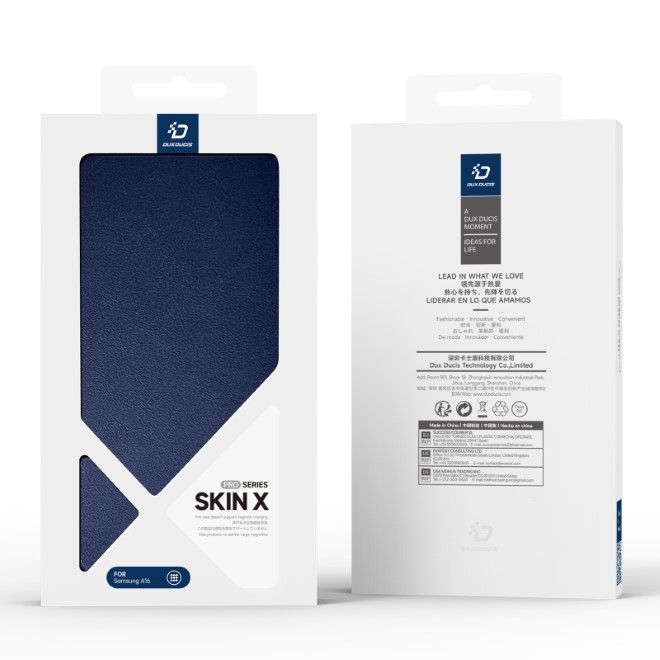 Dux Ducis - Samsung Galaxy A16 5G / 4G Hülle - Leder Bookcover mit Standfunktion - Skin X Pro Series - blau