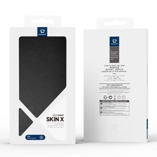 Dux Ducis - Samsung Galaxy A16 5G / 4G Hülle - Leder Bookcover mit Standfunktion - Skin X Pro Series - schwarz
