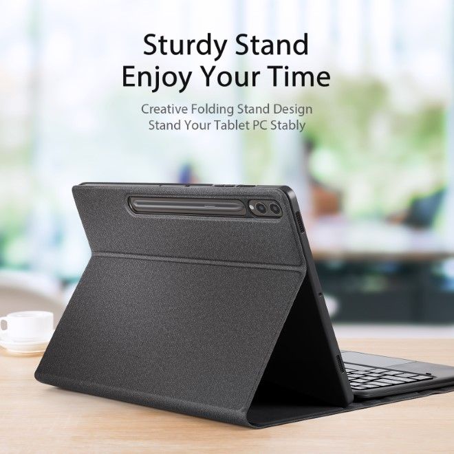 Dux Ducis - Samsung Galaxy Tab S10+ / S9+ / S9 FE+ Tastatur Hülle - Keyboard Case - TK Series - schwarz
