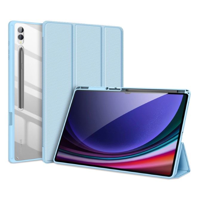 Dux Ducis - Samsung Galaxy Tab S10 Ultra / S9 Ultra / S8 Ultra Hülle - Leder Bookcover - Toby Series - blau