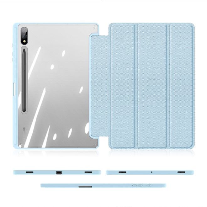 Dux Ducis - Samsung Galaxy Tab S10+ / S9+ / S9 FE+ Hülle - Leder Bookcover - Toby Series - blau