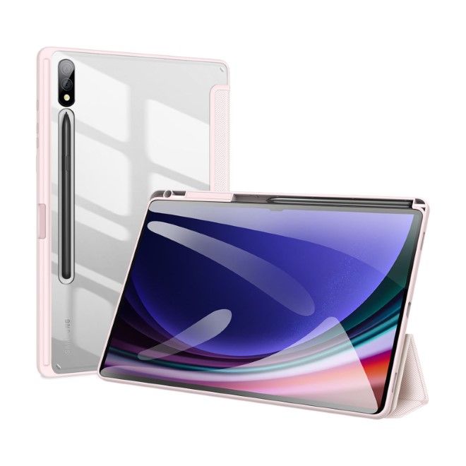 Dux Ducis - Samsung Galaxy Tab S10+ / S9+ / S9 FE+ Hülle - Leder Bookcover - Toby Series - pink