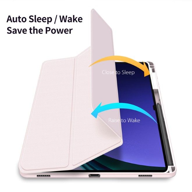 Dux Ducis - Samsung Galaxy Tab S10+ / S9+ / S9 FE+ Hülle - Leder Bookcover - Toby Series - pink