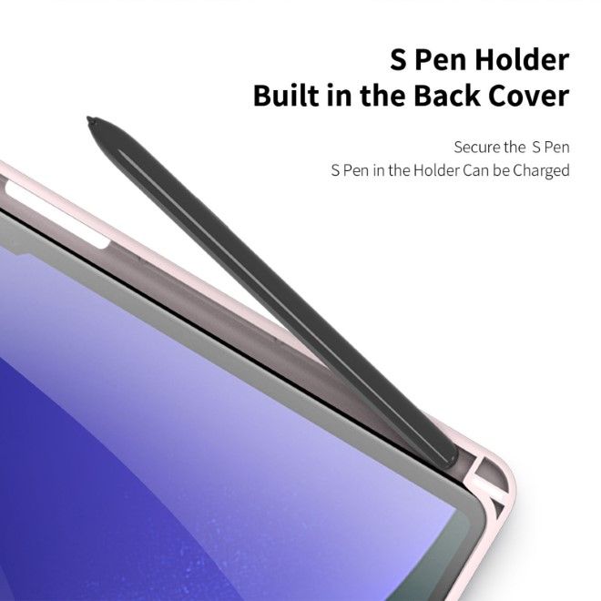 Dux Ducis - Samsung Galaxy Tab S10+ / S9+ / S9 FE+ Hülle - Leder Bookcover - Toby Series - pink
