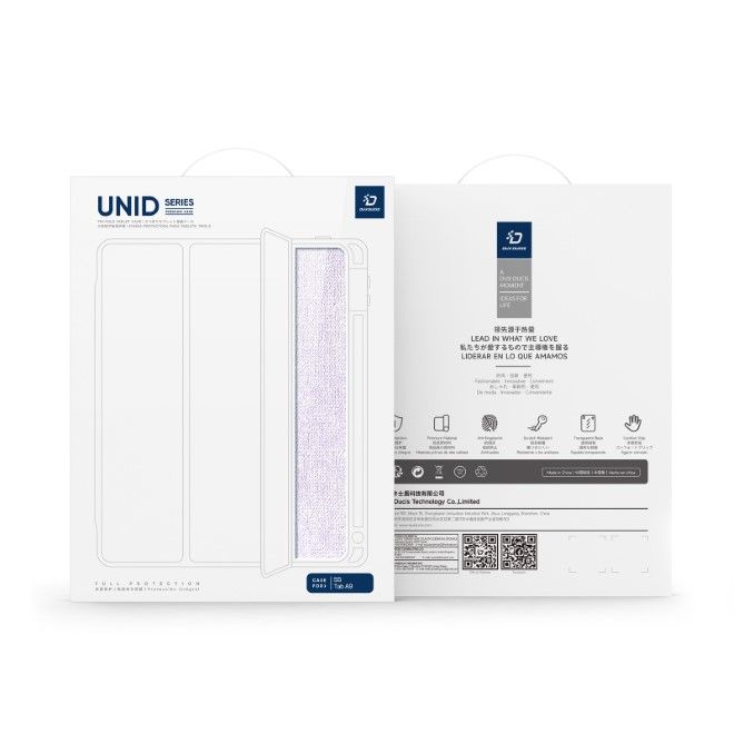 Dux Ducis - Samsung Galaxy Tab A9 Hülle - Leder Bookcover - Unid Series - purpur